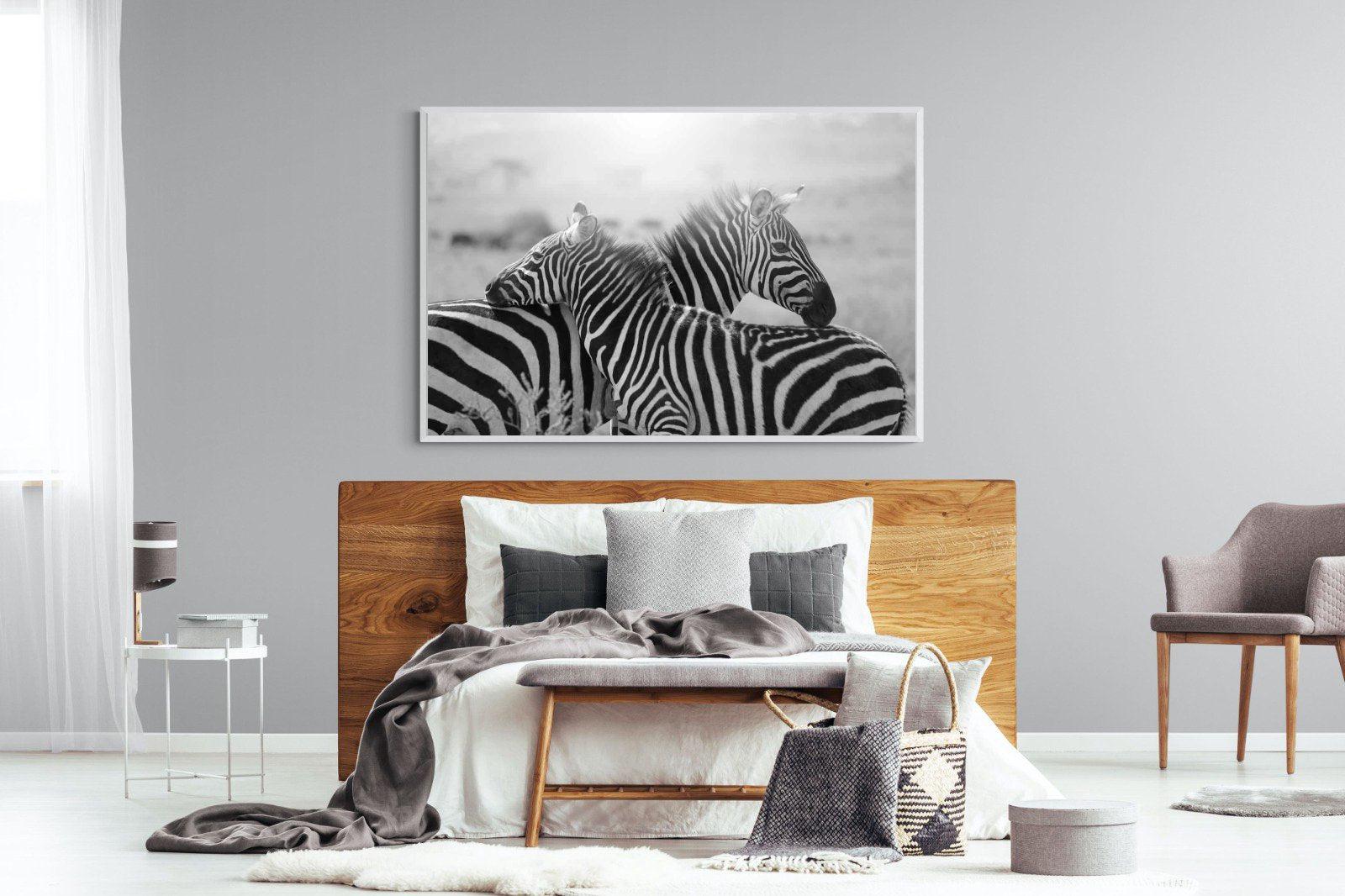 Mother & Foal-Wall_Art-150 x 100cm-Mounted Canvas-White-Pixalot