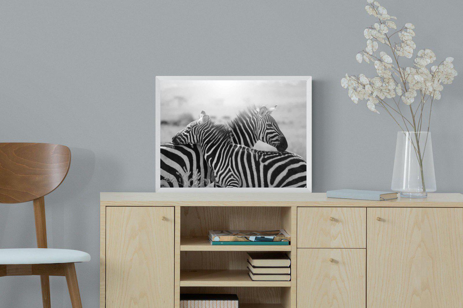 Mother & Foal-Wall_Art-60 x 45cm-Mounted Canvas-White-Pixalot