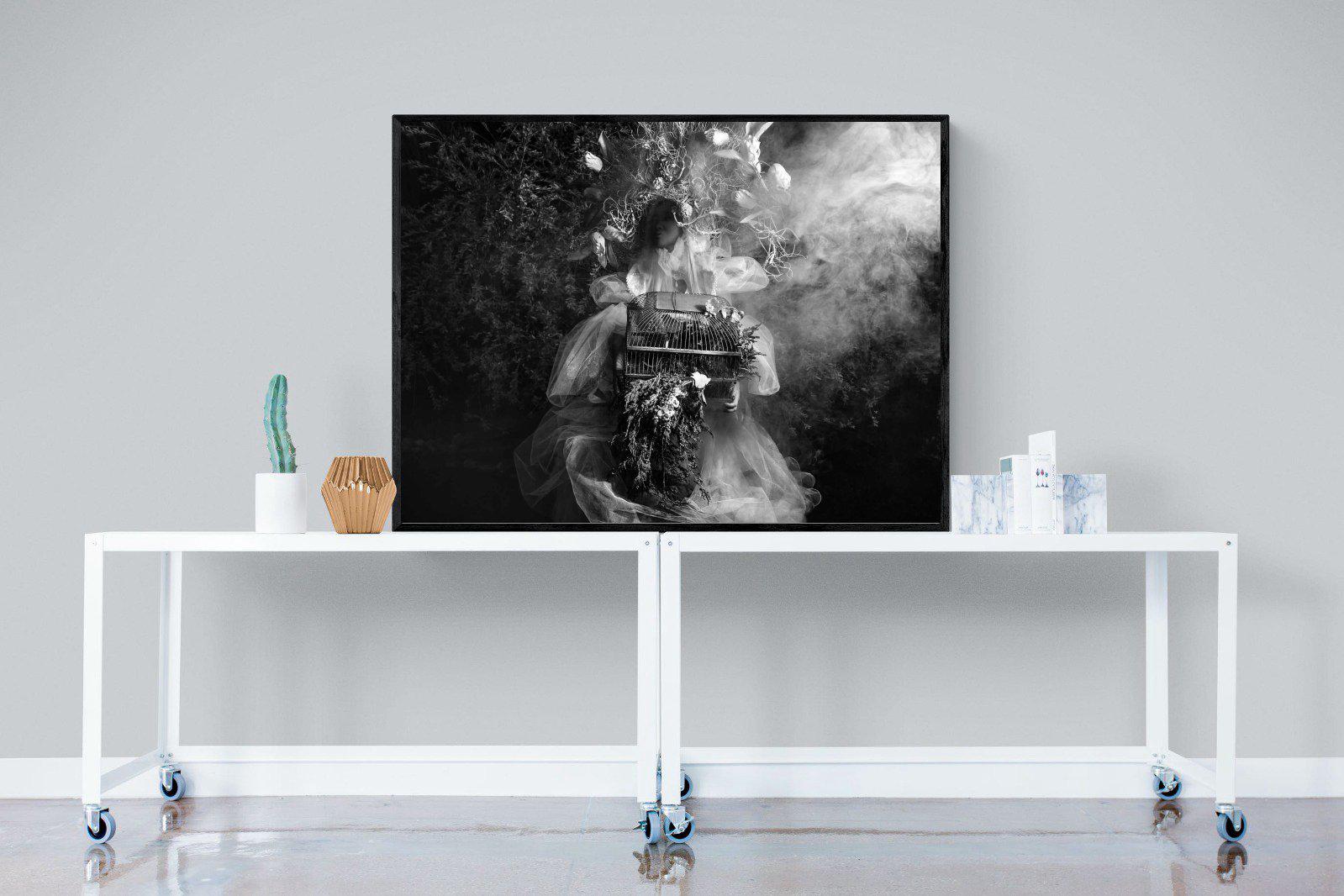 Mother Nature-Wall_Art-120 x 90cm-Mounted Canvas-Black-Pixalot