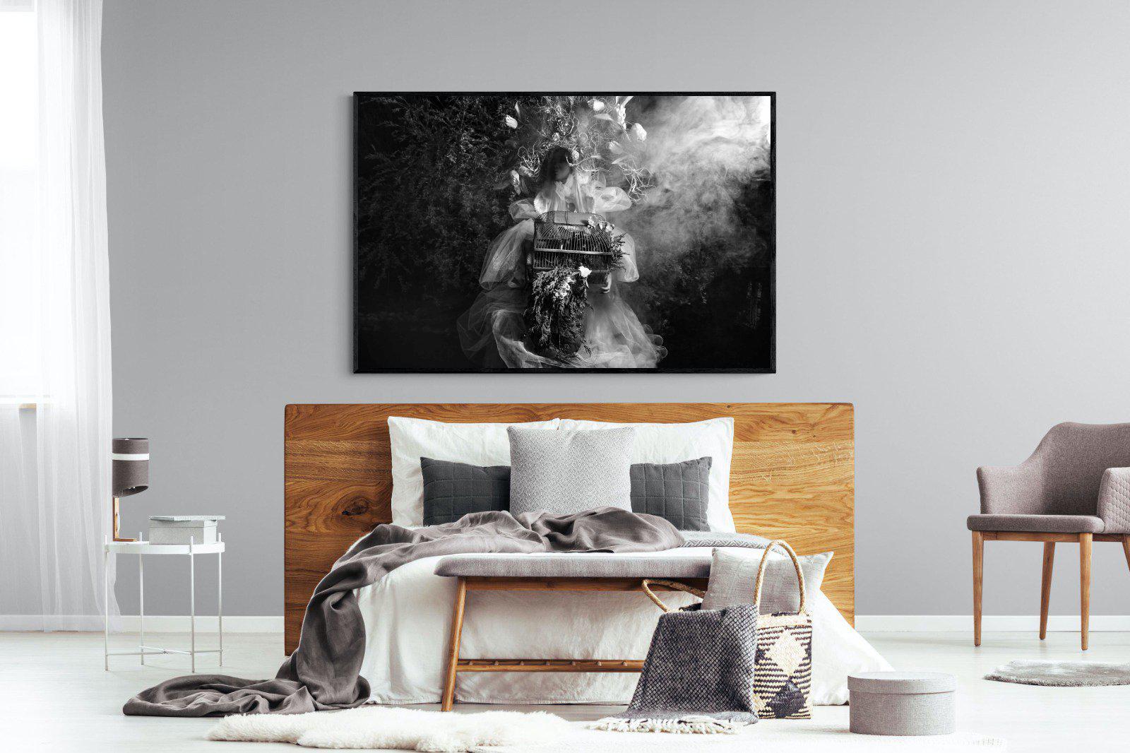 Mother Nature-Wall_Art-150 x 100cm-Mounted Canvas-Black-Pixalot
