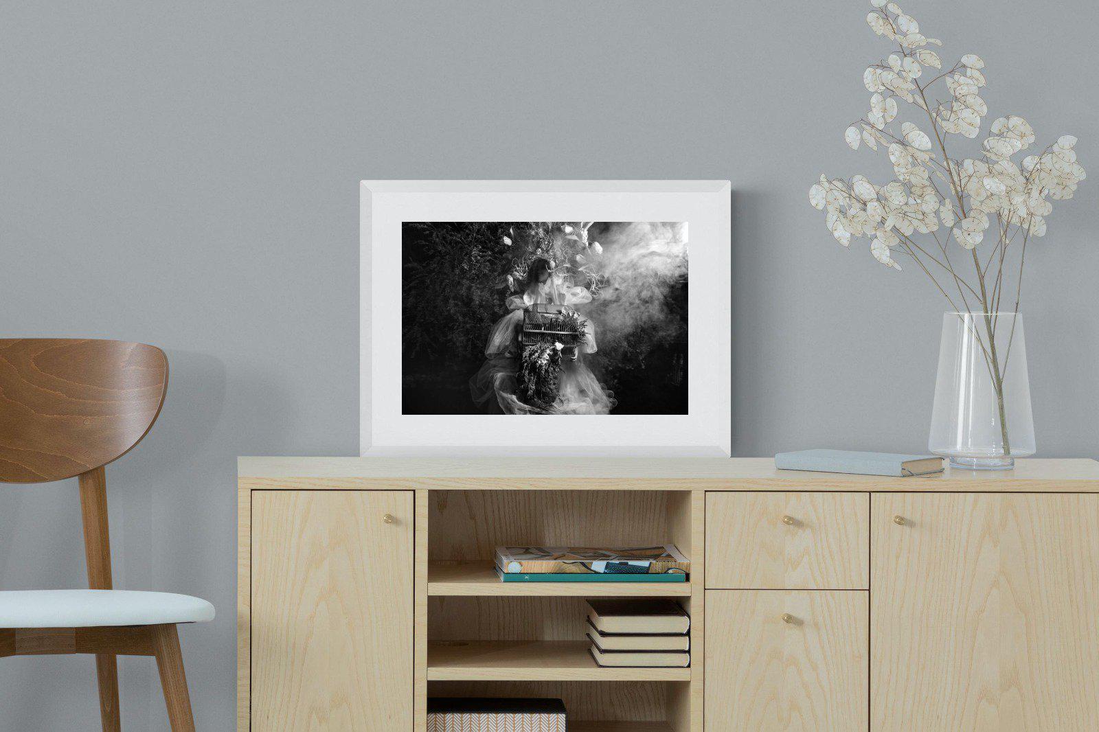 Mother Nature-Wall_Art-60 x 45cm-Framed Print-White-Pixalot