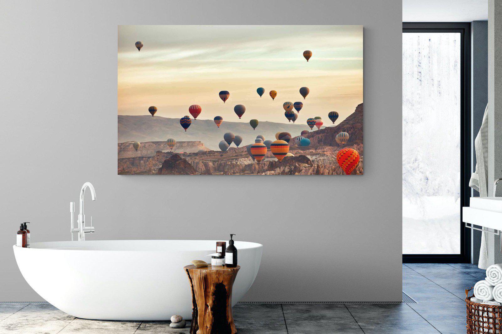 Mountain Balloons-Wall_Art-180 x 110cm-Mounted Canvas-No Frame-Pixalot