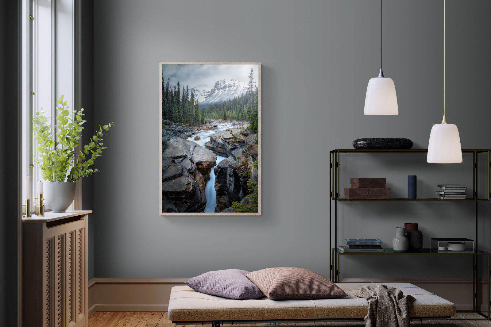 Mountain Stream-Wall_Art-100 x 150cm-Mounted Canvas-Wood-Pixalot