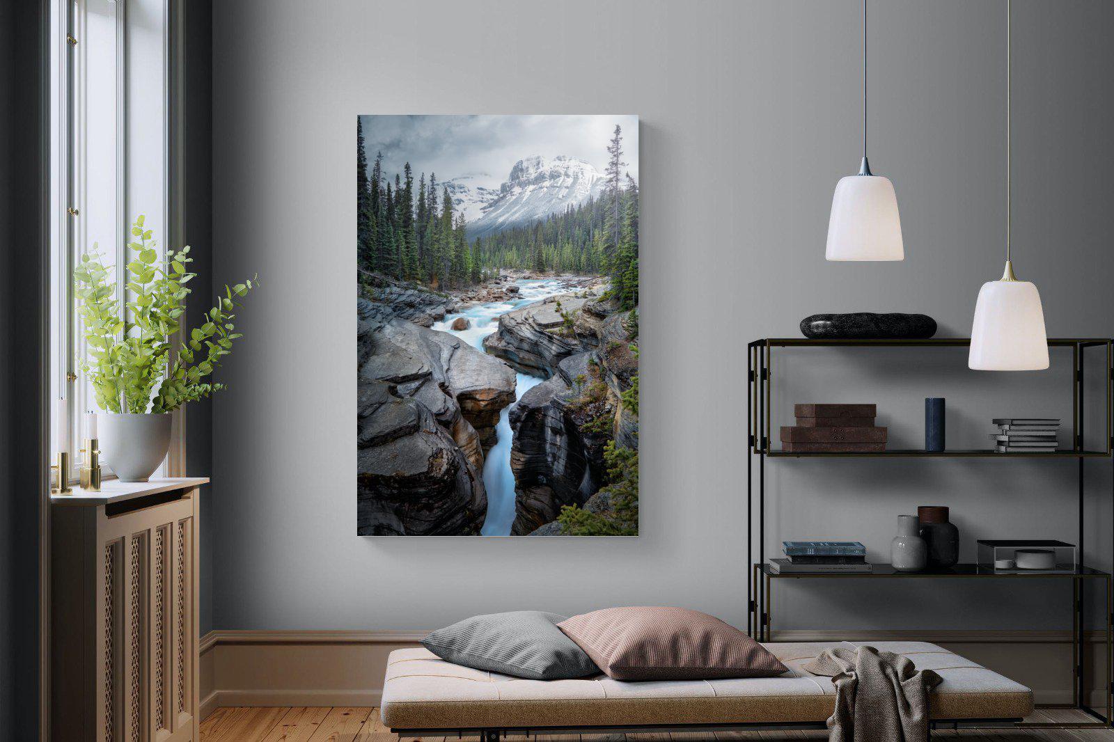 Mountain Stream-Wall_Art-120 x 180cm-Mounted Canvas-No Frame-Pixalot
