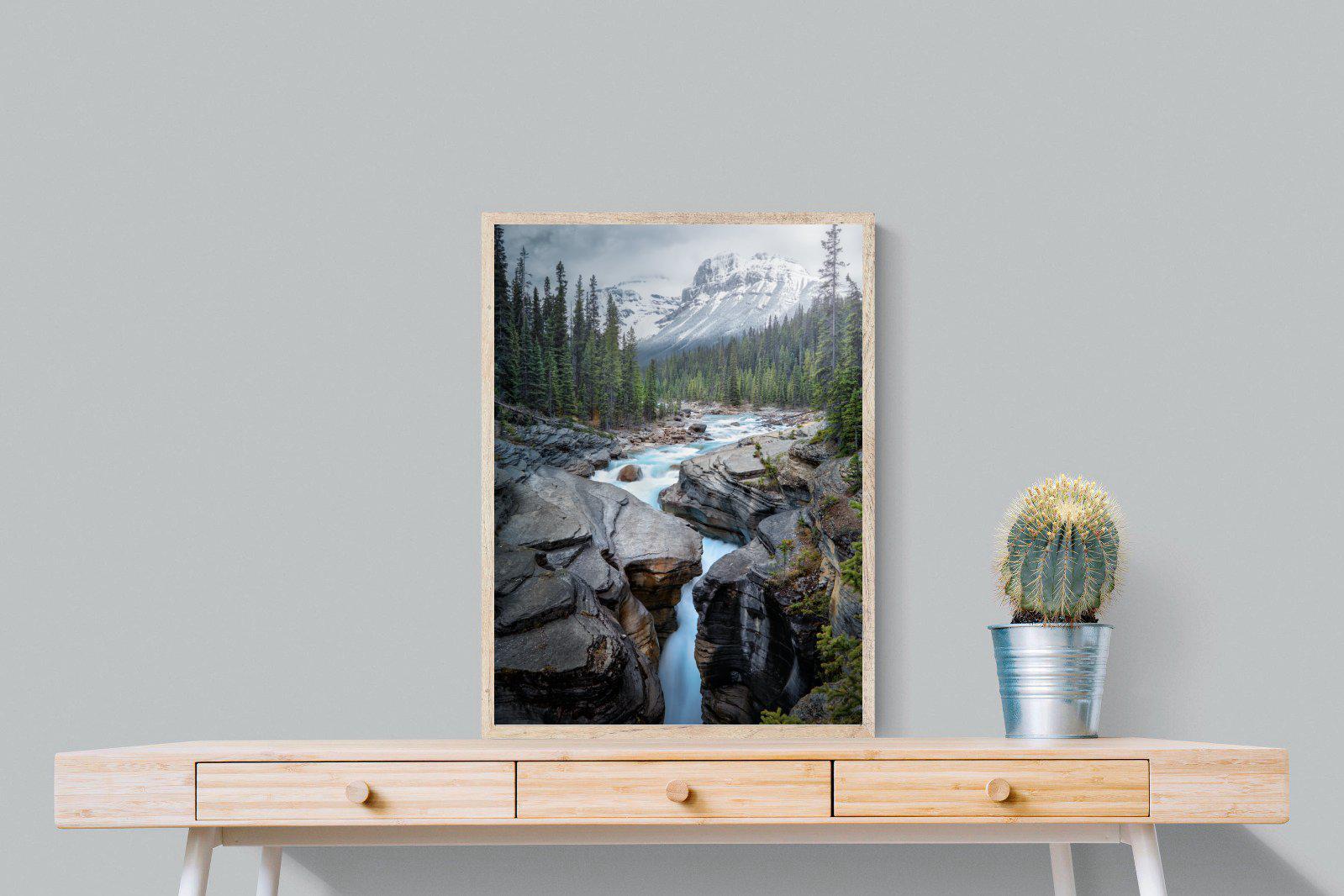 Mountain Stream-Wall_Art-60 x 80cm-Mounted Canvas-Wood-Pixalot