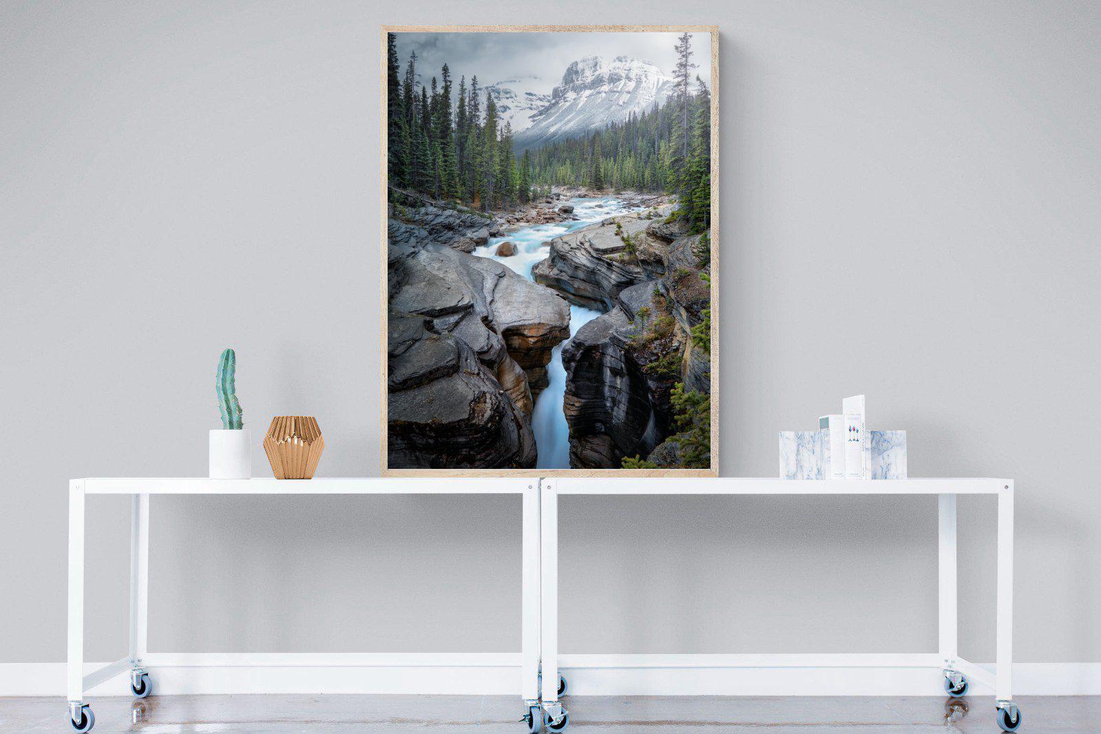 Mountain Stream-Wall_Art-90 x 120cm-Mounted Canvas-Wood-Pixalot