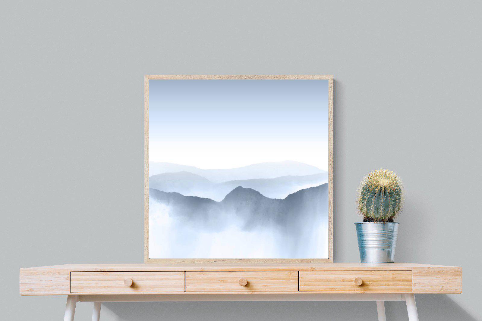 Mountains Watercolour-Wall_Art-80 x 80cm-Mounted Canvas-Wood-Pixalot