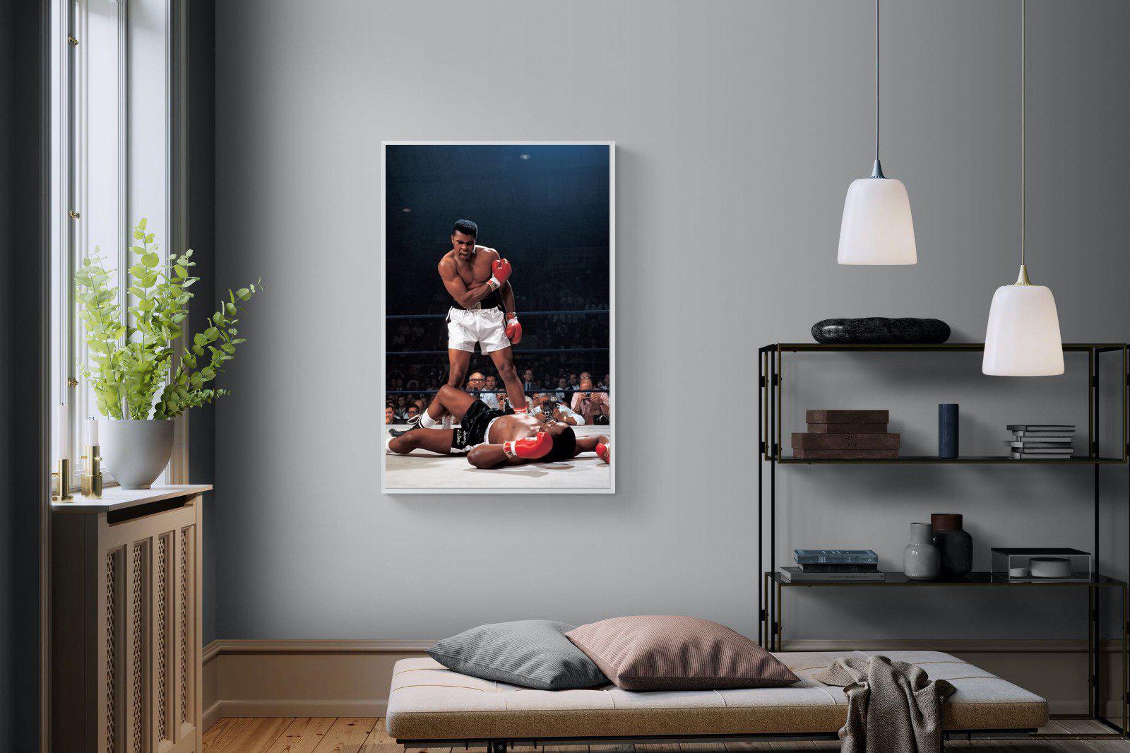 Muhammad Ali-Wall_Art-100 x 150cm-Mounted Canvas-White-Pixalot