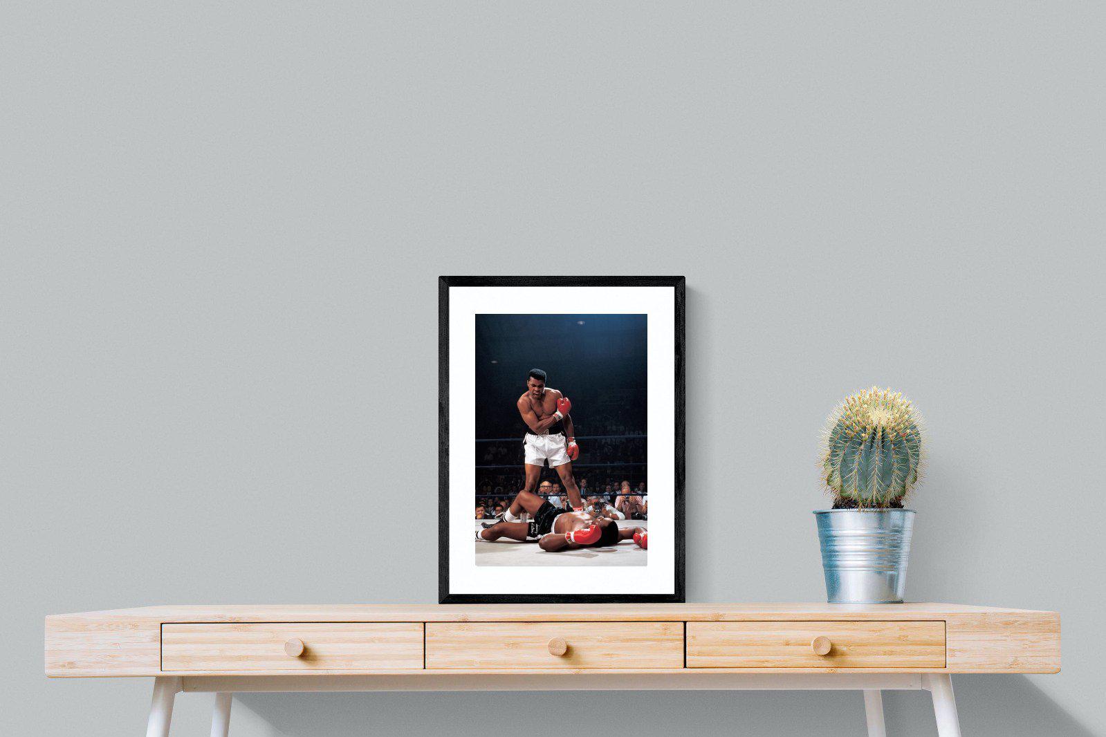 Muhammad Ali-Wall_Art-45 x 60cm-Framed Print-Black-Pixalot
