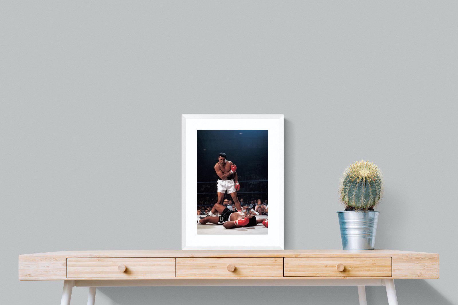 Muhammad Ali-Wall_Art-45 x 60cm-Framed Print-White-Pixalot