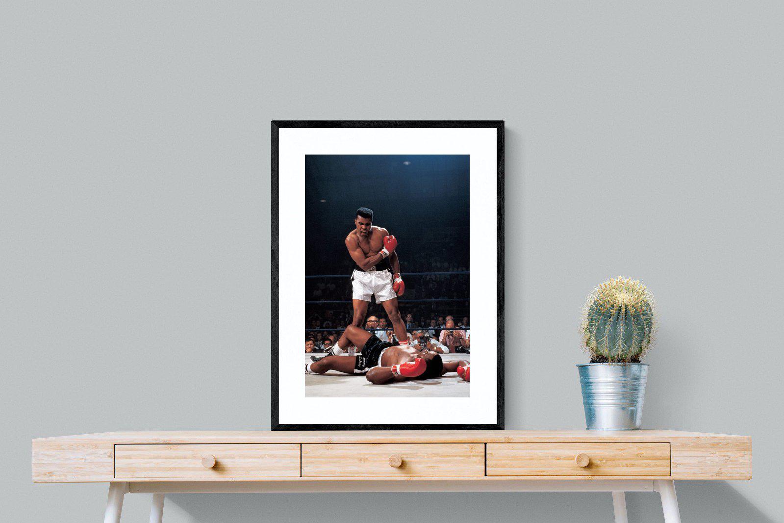 Muhammad Ali-Wall_Art-60 x 80cm-Framed Print-Black-Pixalot