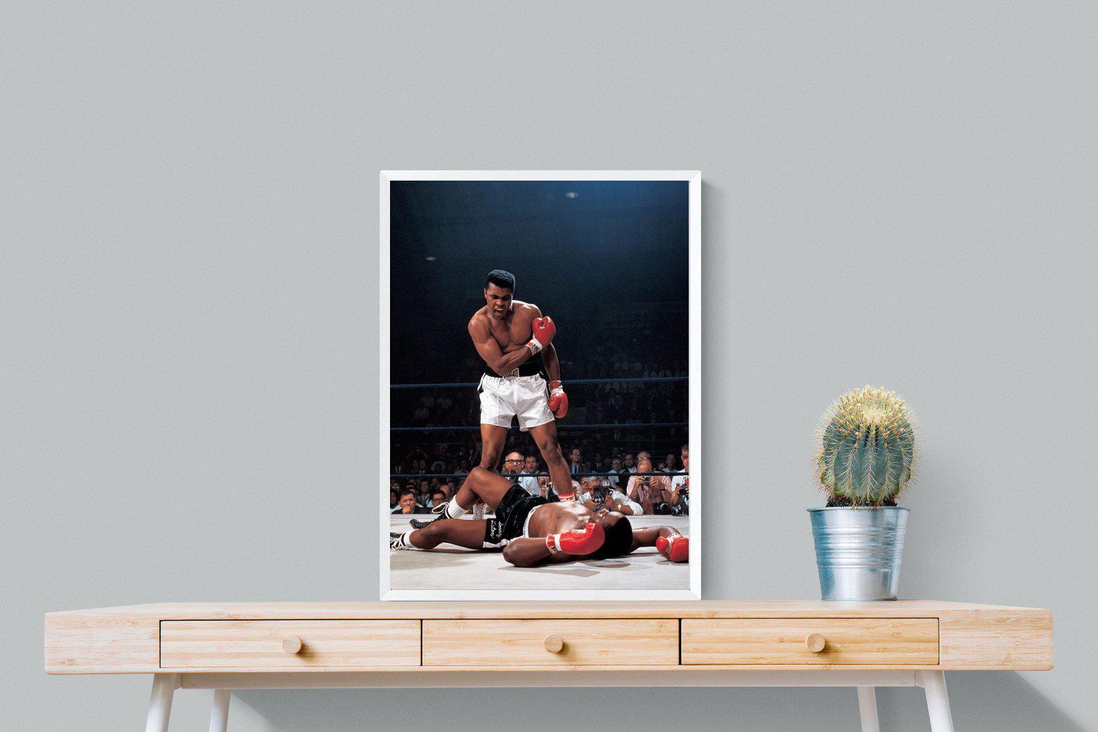 Muhammad Ali-Wall_Art-60 x 80cm-Mounted Canvas-White-Pixalot
