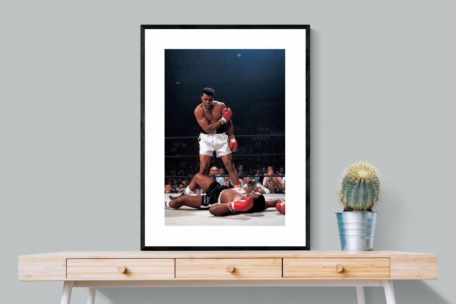 Muhammad Ali-Wall_Art-75 x 100cm-Framed Print-Black-Pixalot