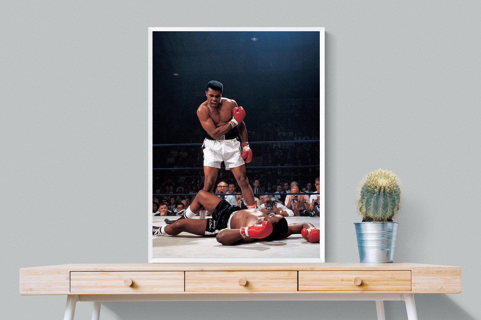 Muhammad Ali-Wall_Art-75 x 100cm-Mounted Canvas-White-Pixalot