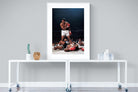 Muhammad Ali-Wall_Art-90 x 120cm-Framed Print-White-Pixalot
