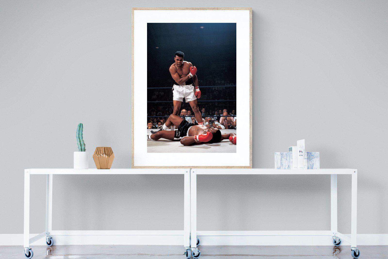 Muhammad Ali-Wall_Art-90 x 120cm-Framed Print-Wood-Pixalot