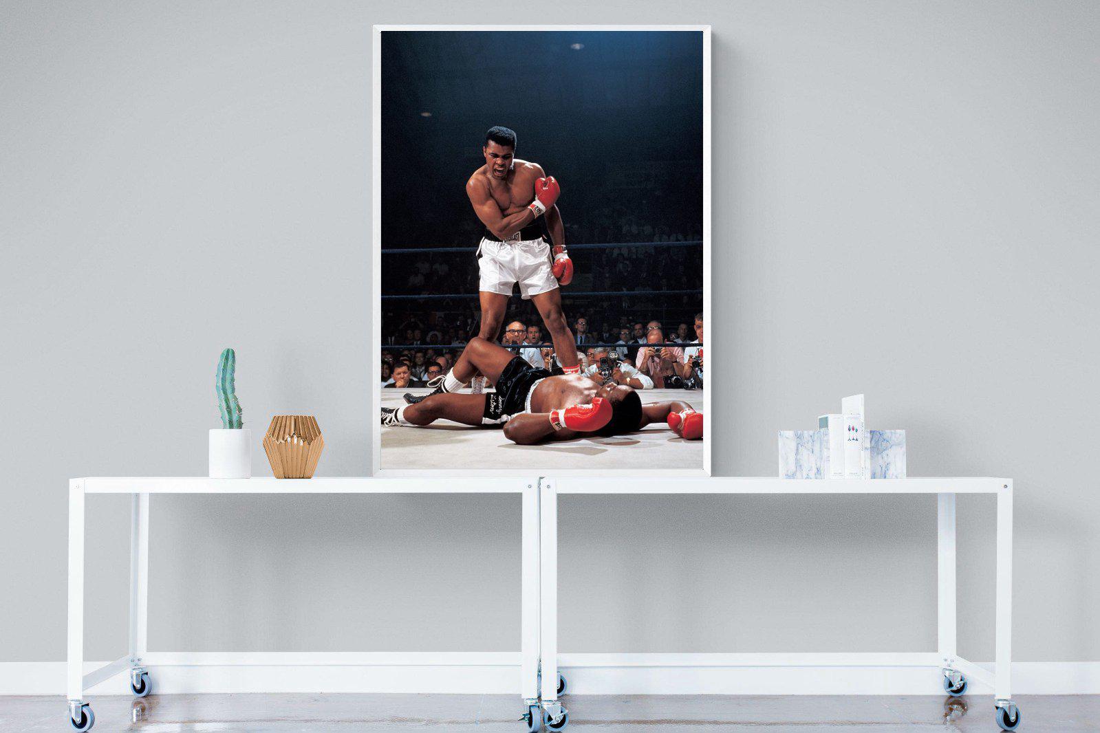 Muhammad Ali-Wall_Art-90 x 120cm-Mounted Canvas-White-Pixalot