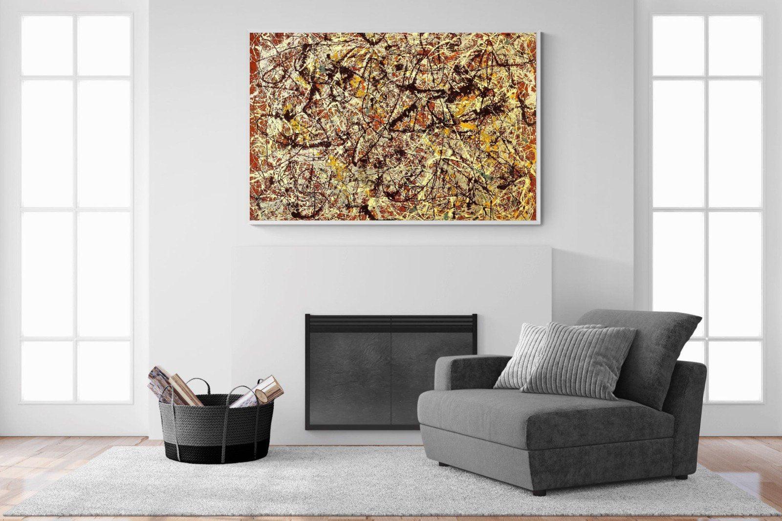 Mural on Indian Red Ground-Wall_Art-150 x 100cm-Mounted Canvas-White-Pixalot