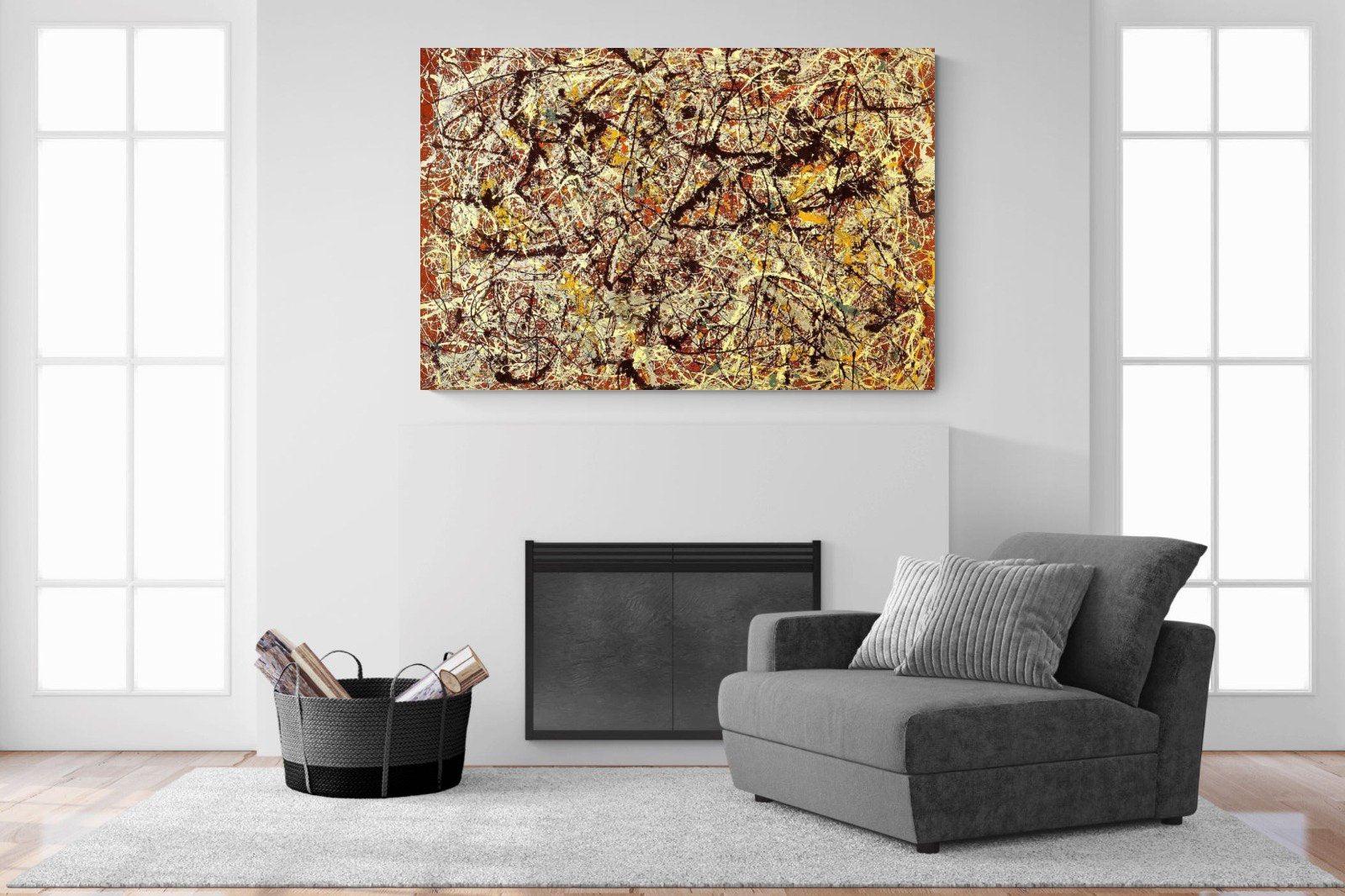Mural on Indian Red Ground-Wall_Art-150 x 100cm-Mounted Canvas-No Frame-Pixalot
