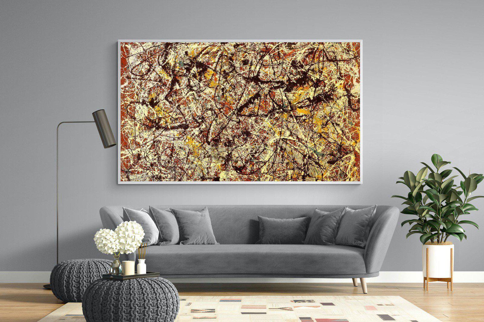 Mural on Indian Red Ground-Wall_Art-220 x 130cm-Mounted Canvas-White-Pixalot