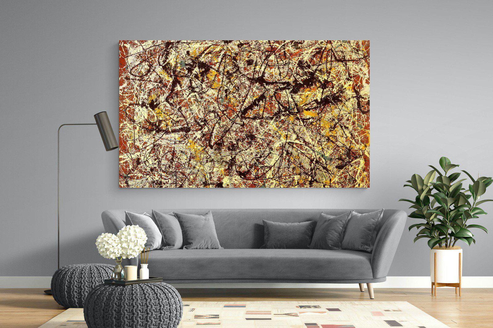 Mural on Indian Red Ground-Wall_Art-220 x 130cm-Mounted Canvas-No Frame-Pixalot