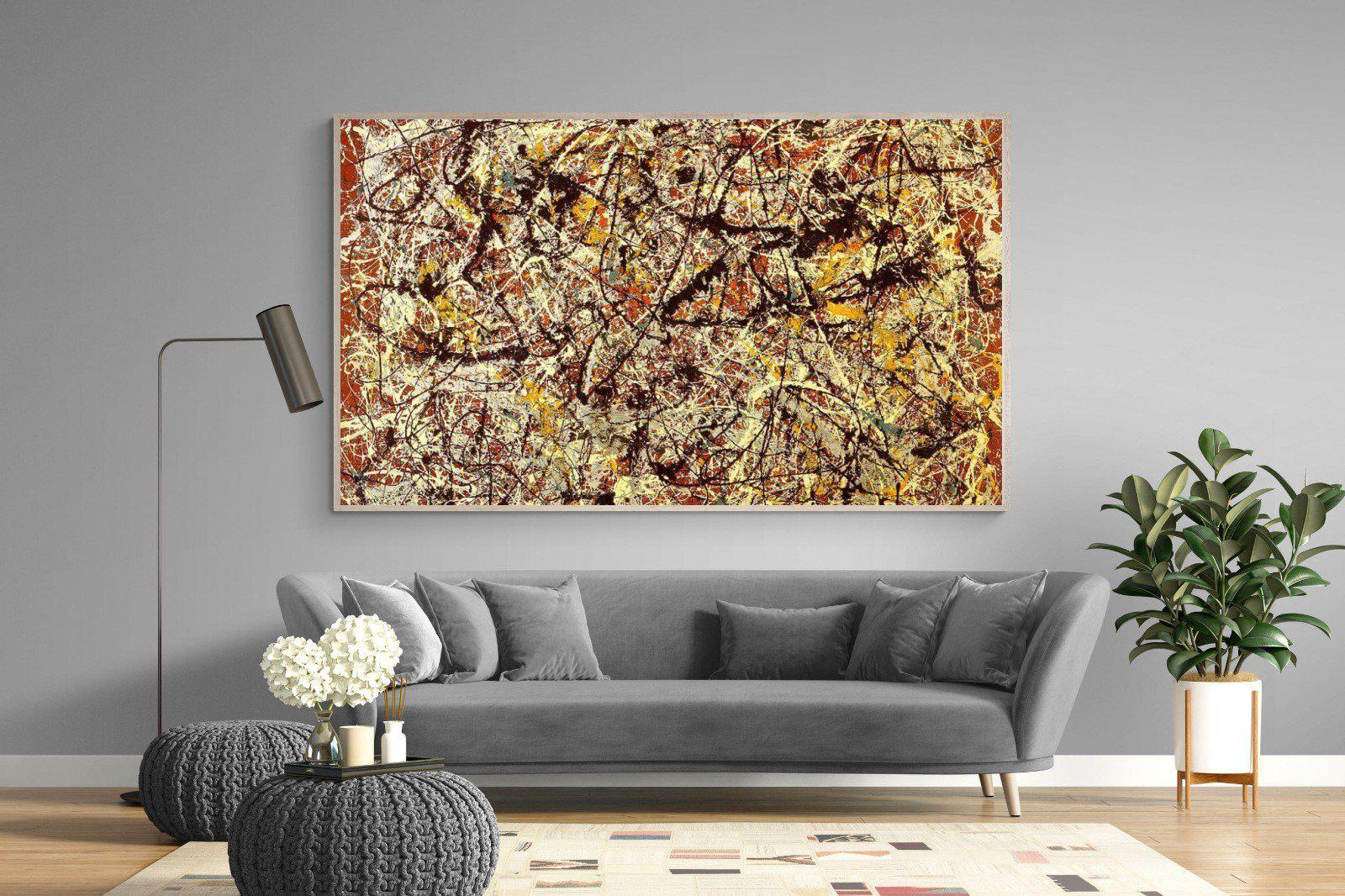Mural on Indian Red Ground-Wall_Art-220 x 130cm-Mounted Canvas-Wood-Pixalot