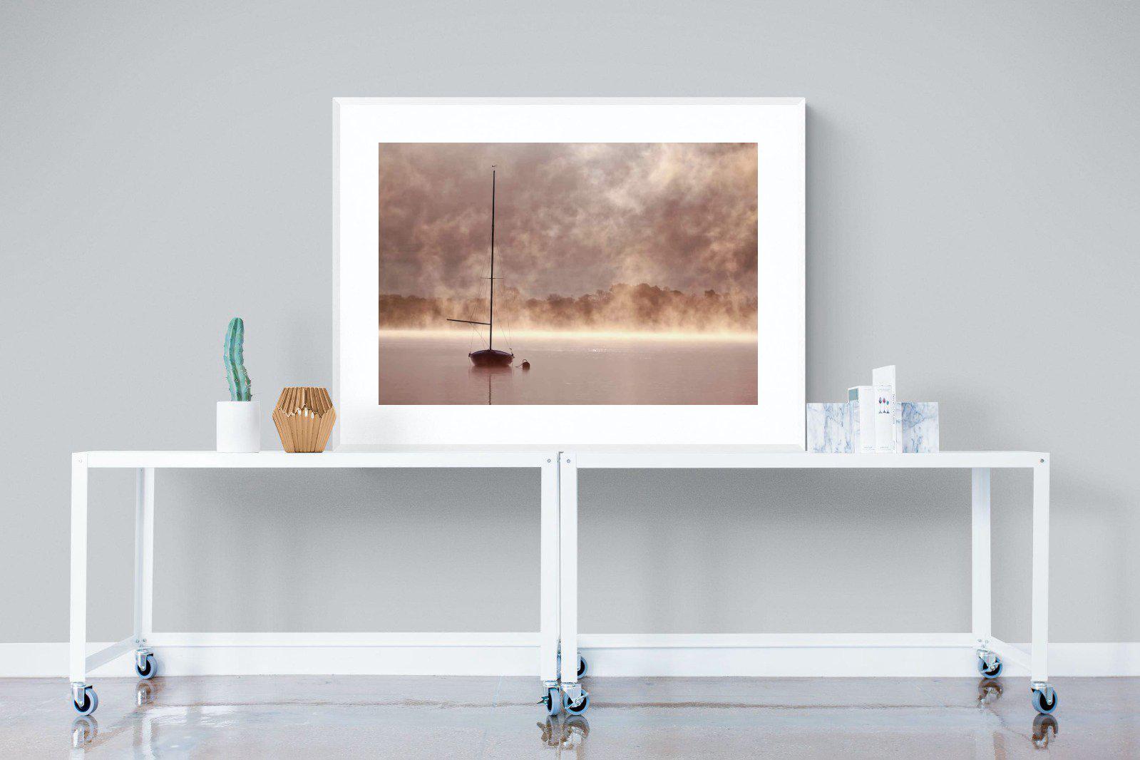 Mystical-Wall_Art-120 x 90cm-Framed Print-White-Pixalot