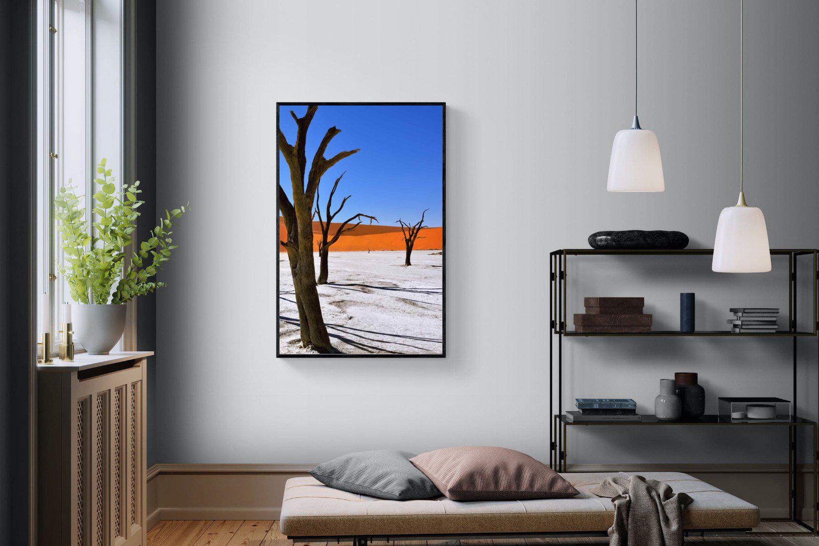 Namib Desert-Wall_Art-100 x 150cm-Mounted Canvas-Black-Pixalot