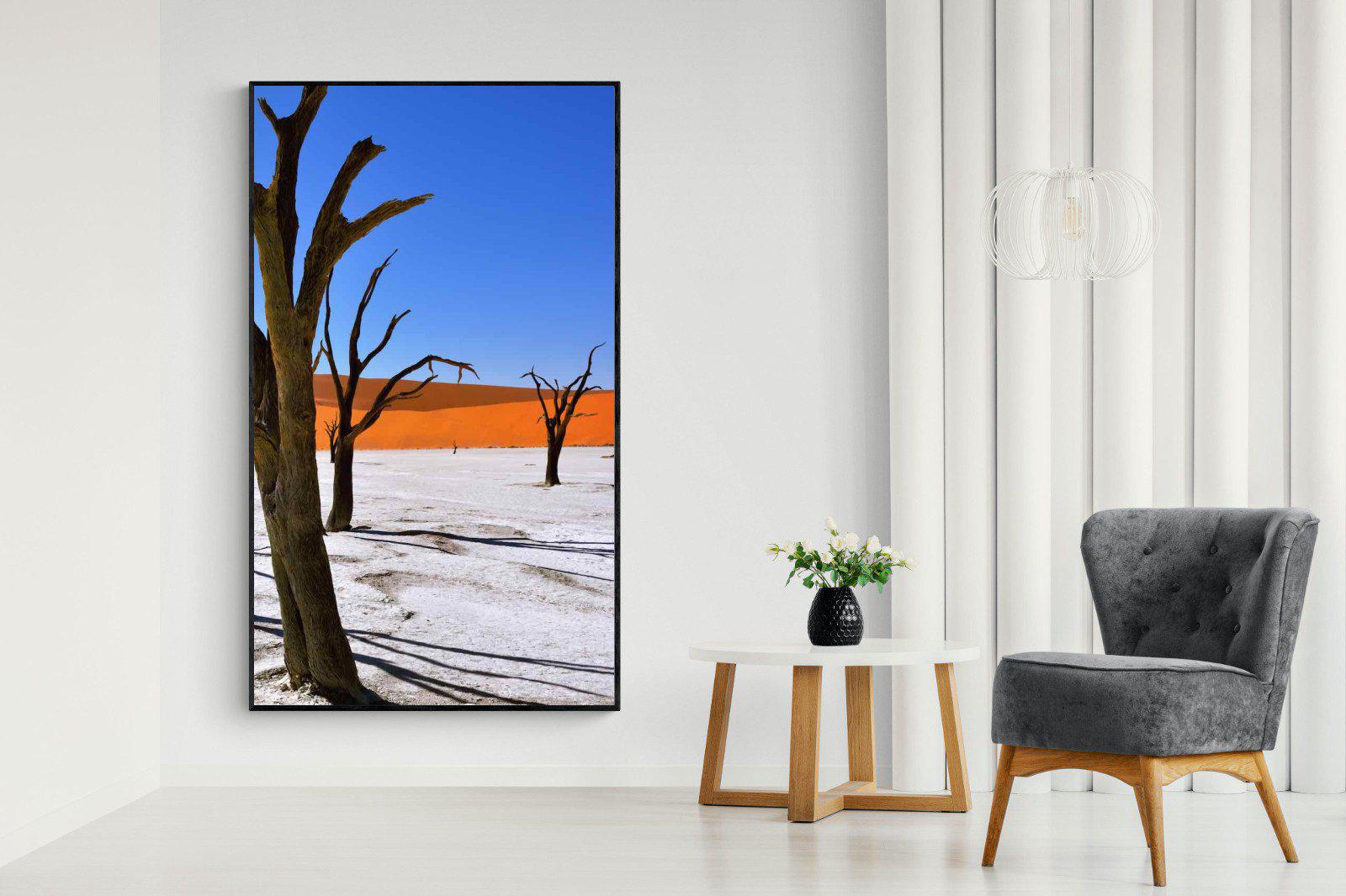 Namib Desert-Wall_Art-130 x 220cm-Mounted Canvas-Black-Pixalot