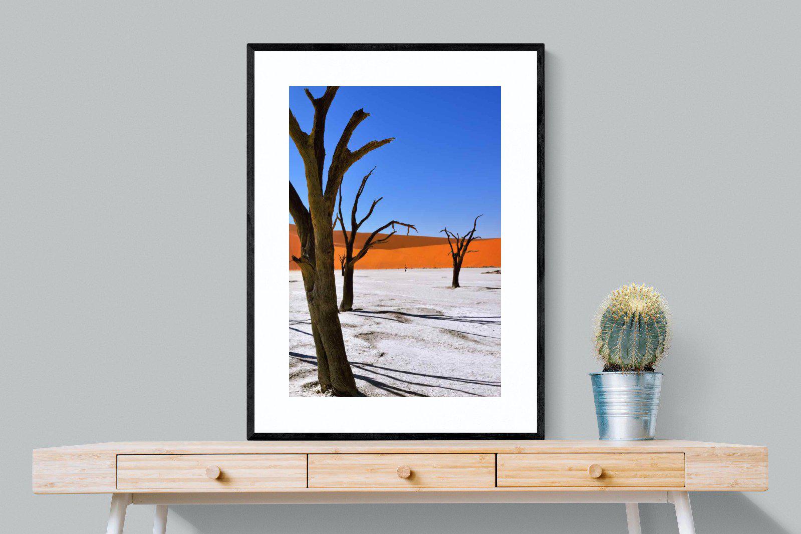 Namib Desert-Wall_Art-75 x 100cm-Framed Print-Black-Pixalot