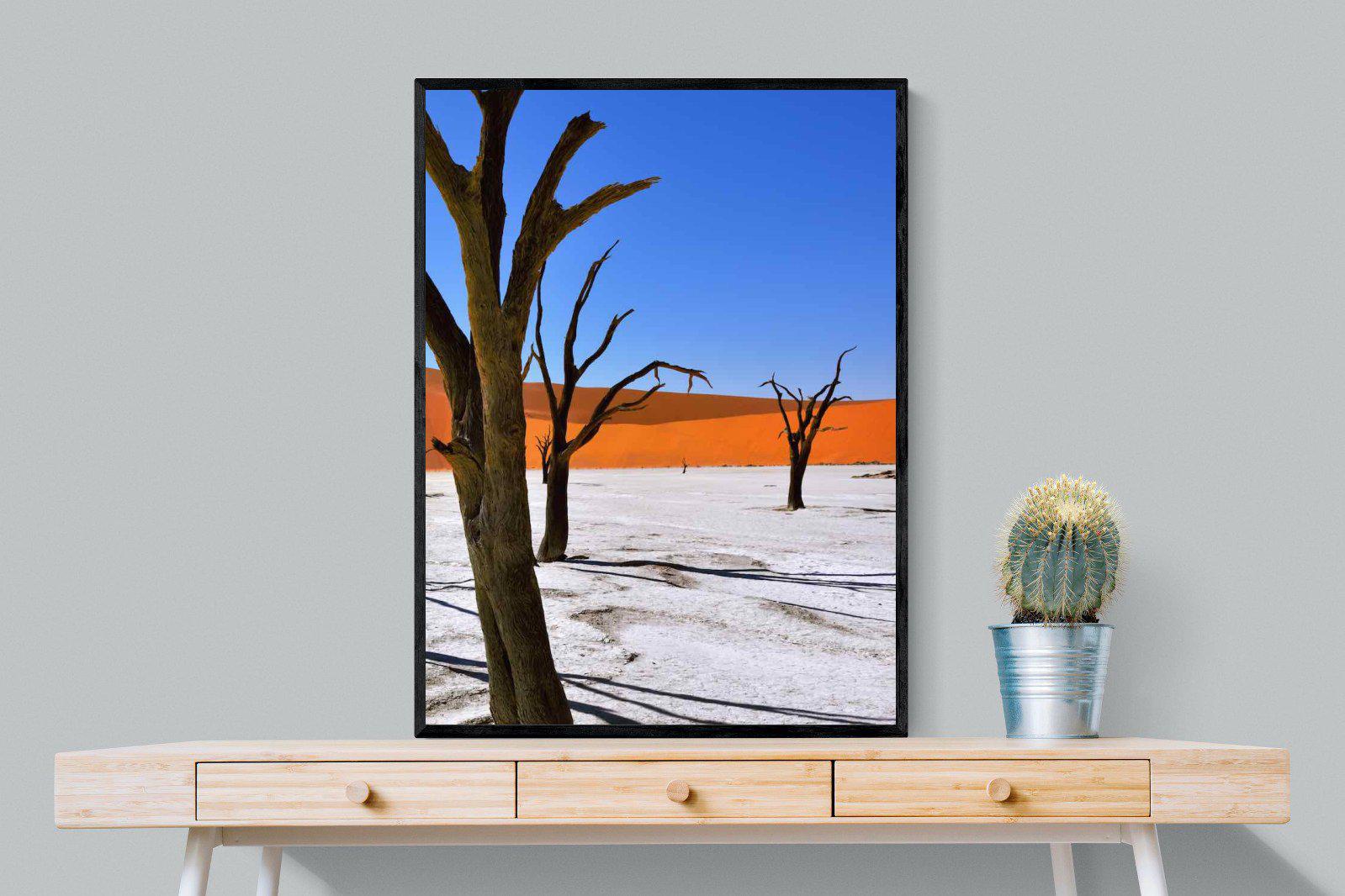 Namib Desert-Wall_Art-75 x 100cm-Mounted Canvas-Black-Pixalot