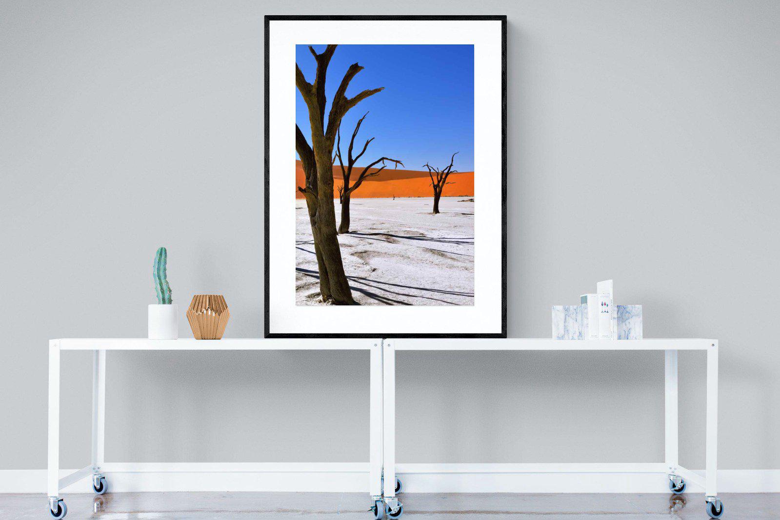 Namib Desert-Wall_Art-90 x 120cm-Framed Print-Black-Pixalot