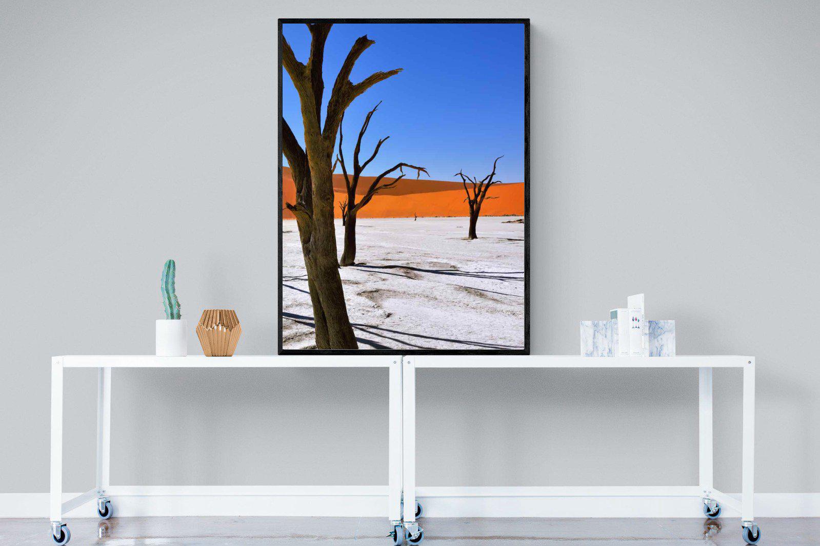 Namib Desert-Wall_Art-90 x 120cm-Mounted Canvas-Black-Pixalot