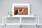 Namibian Falls-Wall_Art-120 x 90cm-Framed Print-White-Pixalot