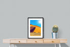 Namibian Landscape-Wall_Art-45 x 60cm-Framed Print-Black-Pixalot