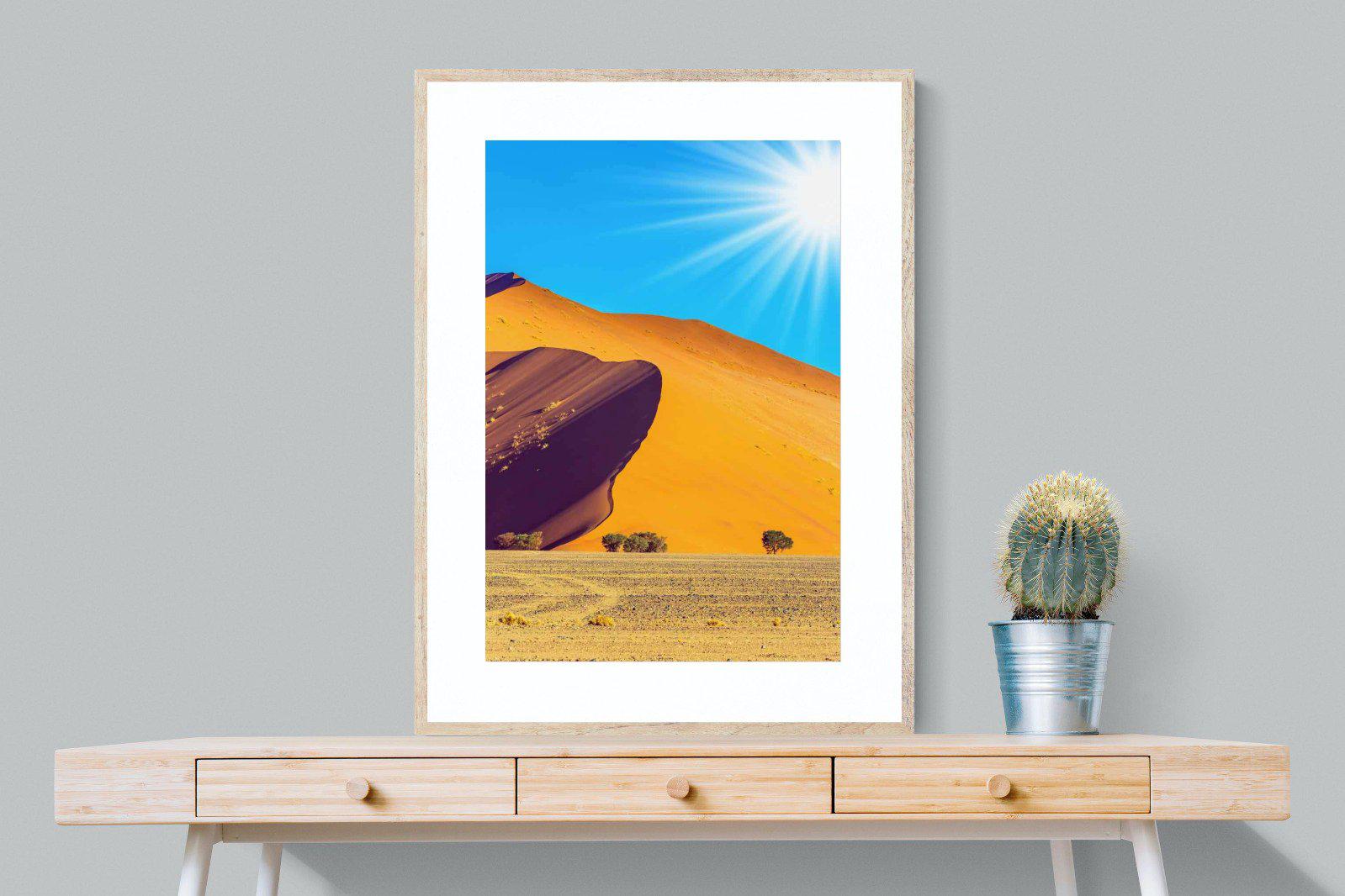 Namibian Landscape-Wall_Art-75 x 100cm-Framed Print-Wood-Pixalot