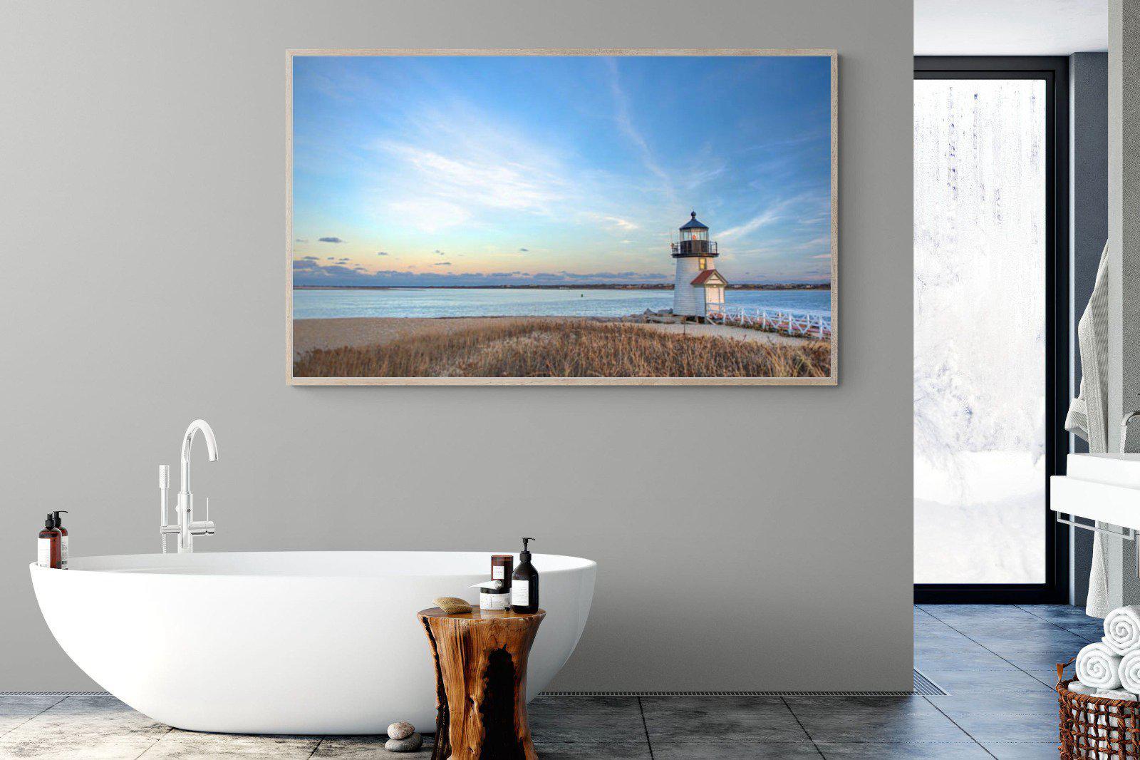 Nantucket Lighthouse-Wall_Art-180 x 110cm-Mounted Canvas-Wood-Pixalot