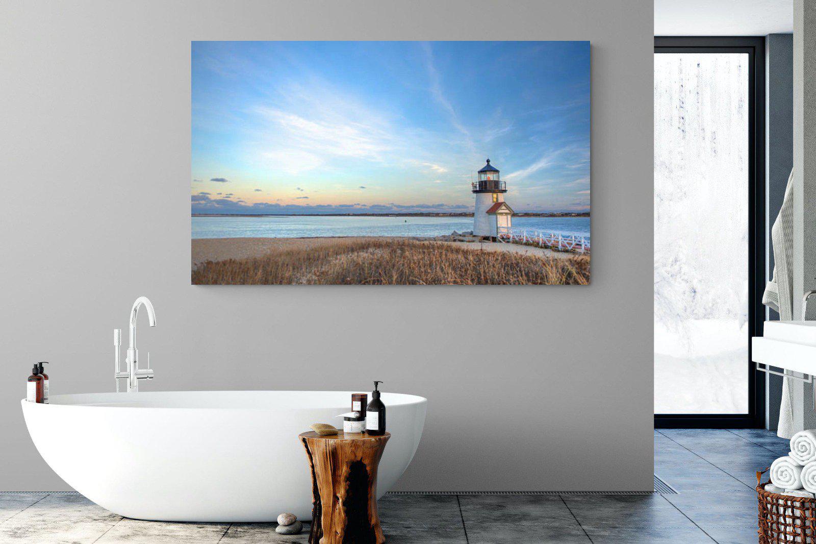 Nantucket Lighthouse-Wall_Art-180 x 110cm-Mounted Canvas-No Frame-Pixalot