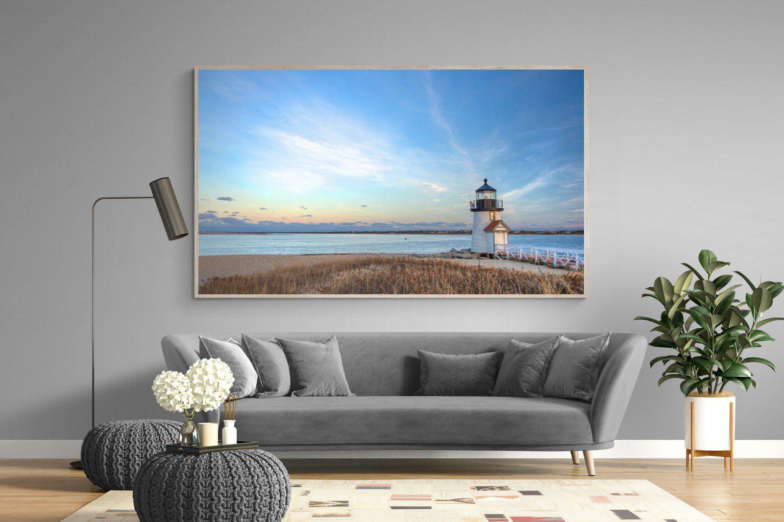 Nantucket Lighthouse-Wall_Art-220 x 130cm-Mounted Canvas-Wood-Pixalot
