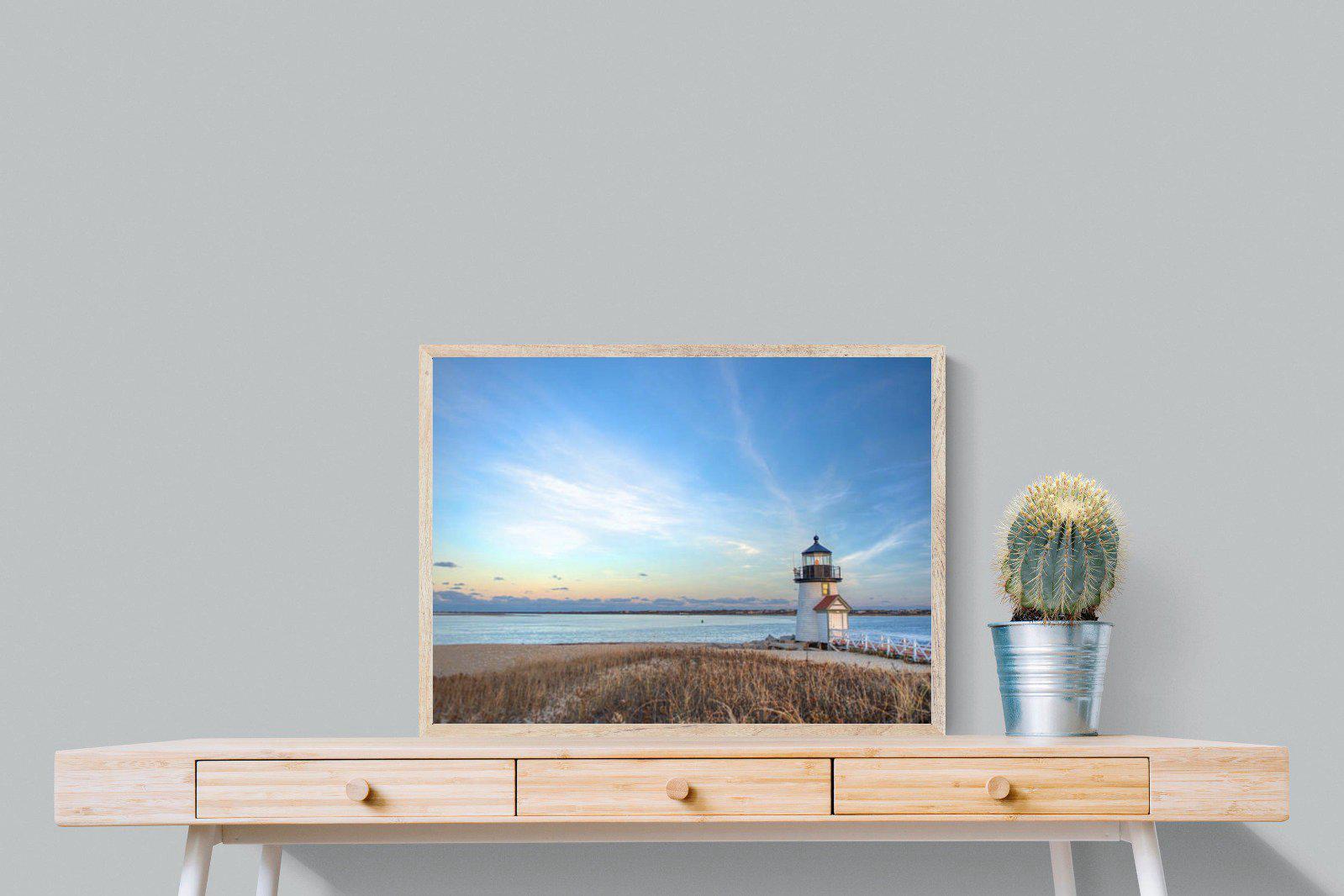 Nantucket Lighthouse-Wall_Art-80 x 60cm-Mounted Canvas-Wood-Pixalot