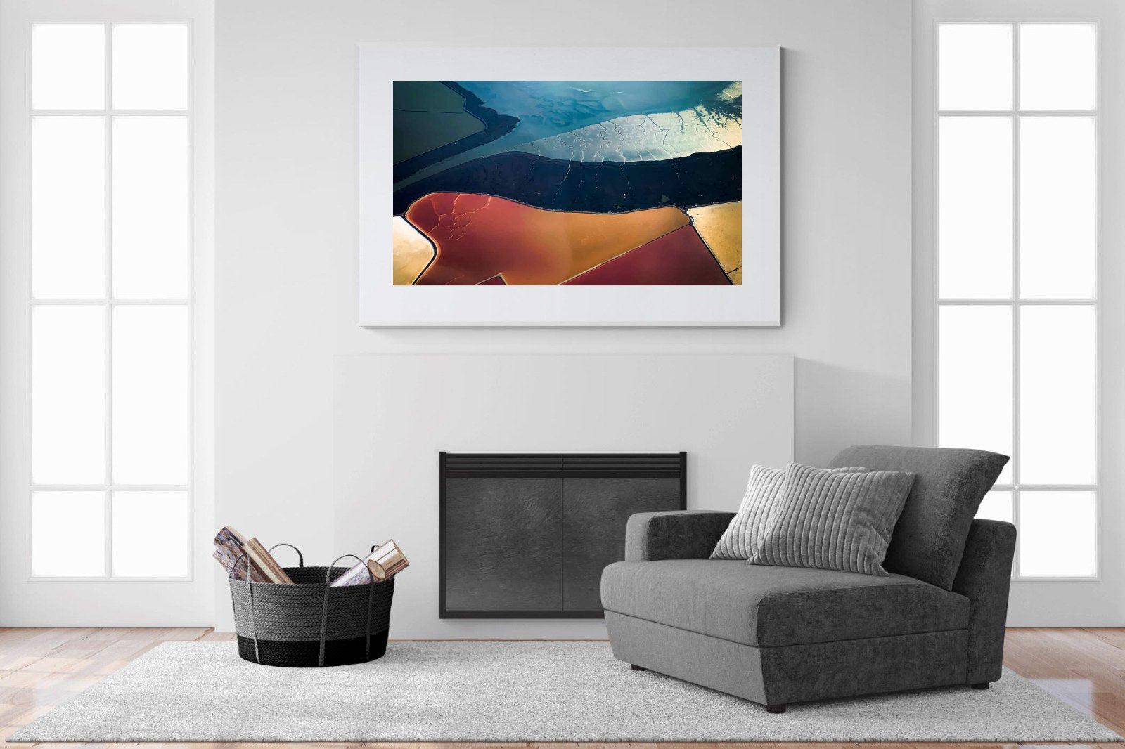 Natural Geometry-Wall_Art-150 x 100cm-Framed Print-White-Pixalot