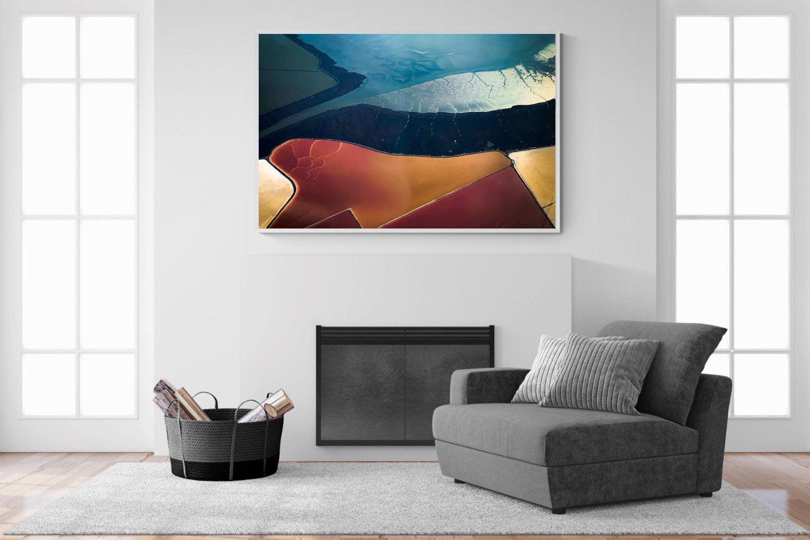 Natural Geometry-Wall_Art-150 x 100cm-Mounted Canvas-White-Pixalot