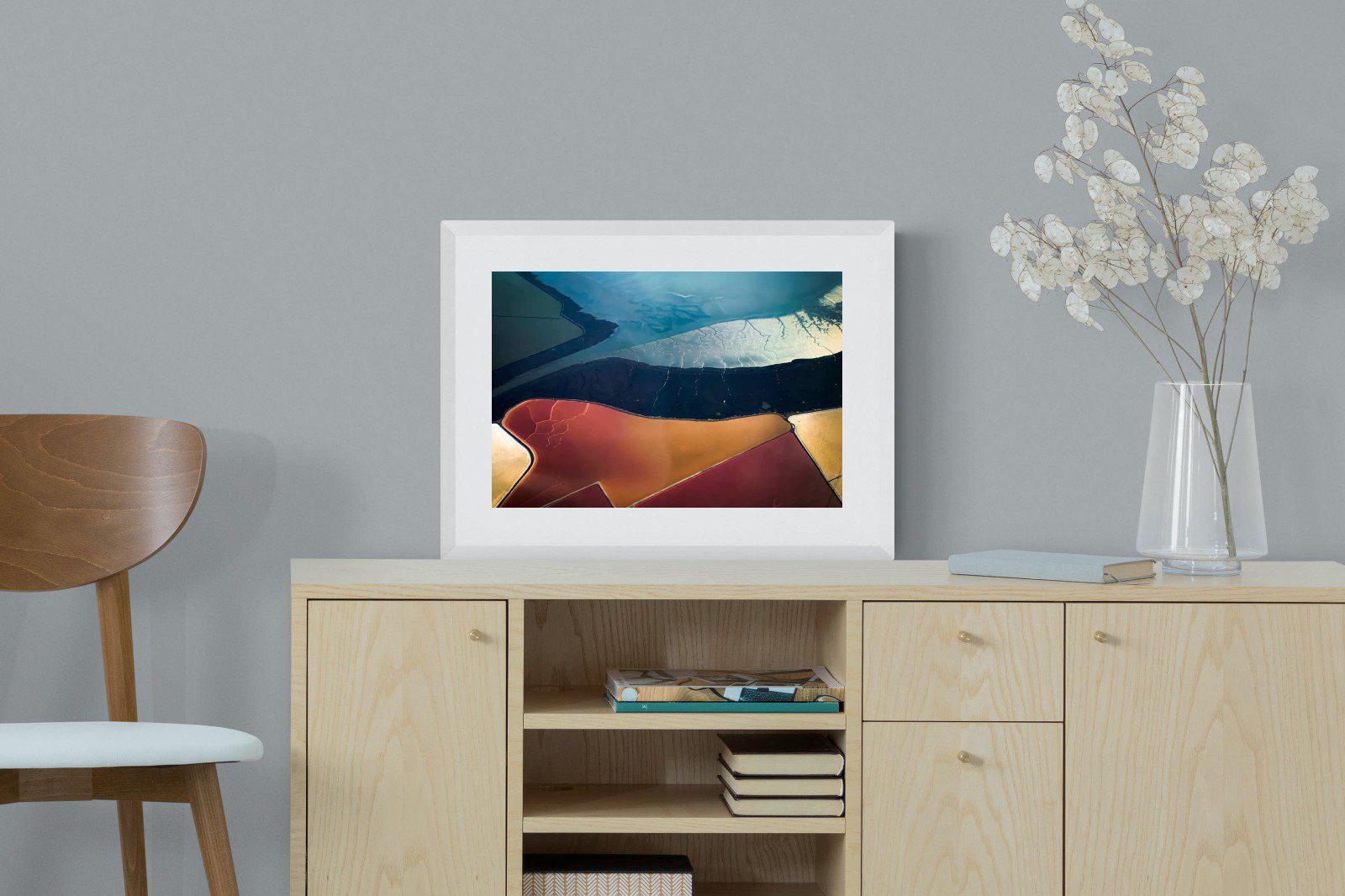 Natural Geometry-Wall_Art-60 x 45cm-Framed Print-White-Pixalot