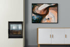 Nature's Swirl-Wall_Art-100 x 75cm-Mounted Canvas-Black-Pixalot