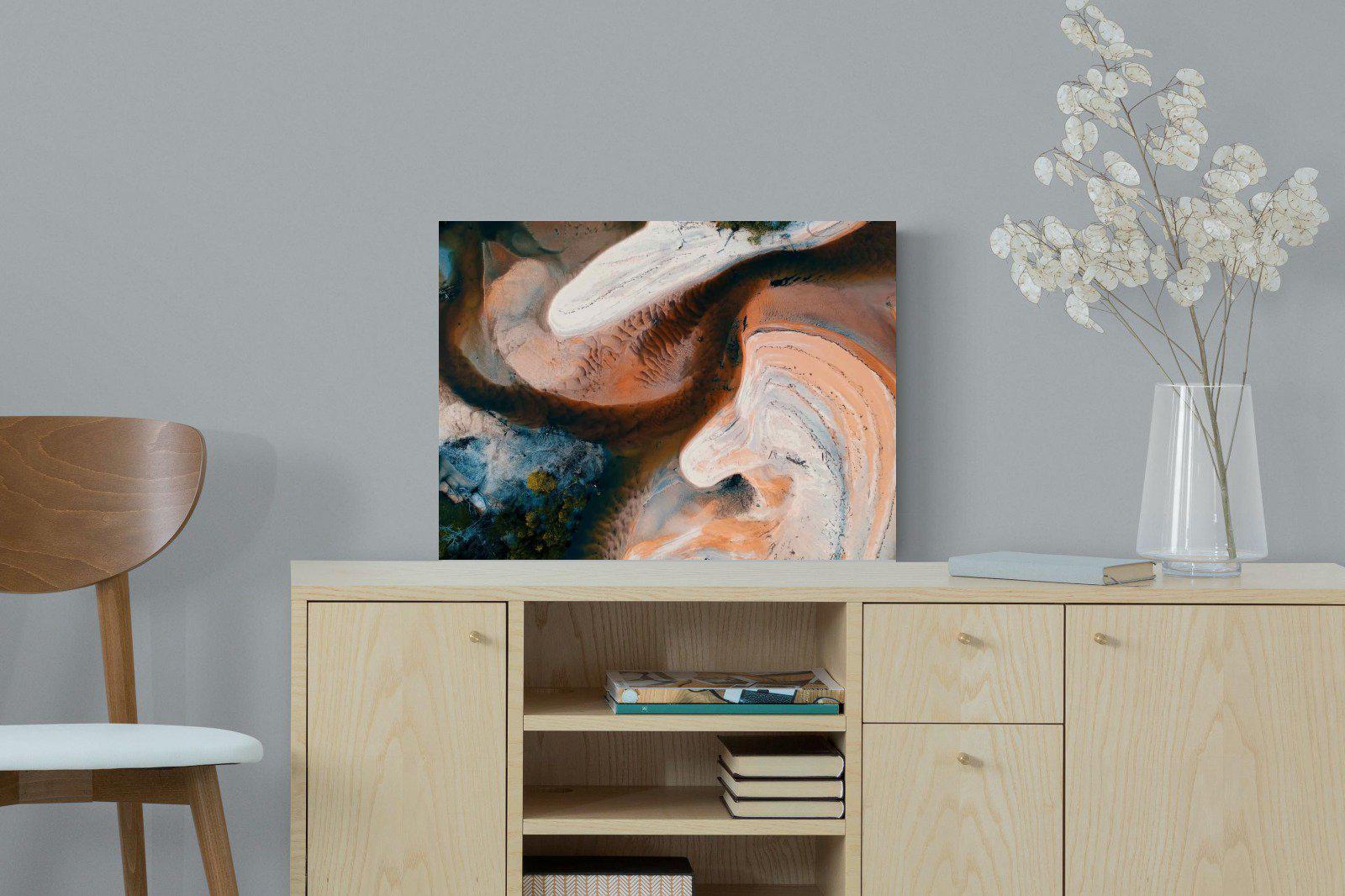 Nature's Swirl-Wall_Art-60 x 45cm-Mounted Canvas-No Frame-Pixalot