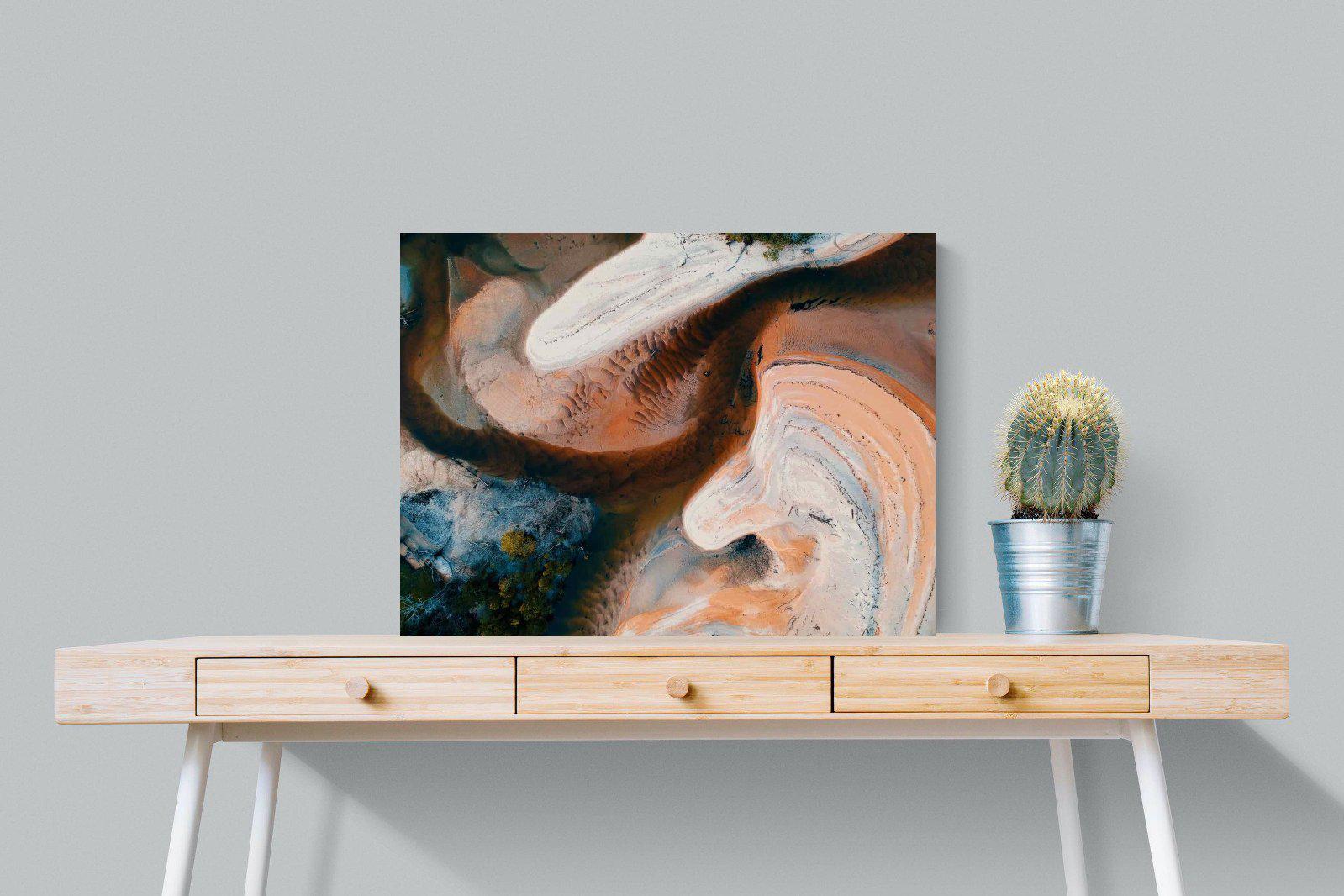 Nature's Swirl-Wall_Art-80 x 60cm-Mounted Canvas-No Frame-Pixalot