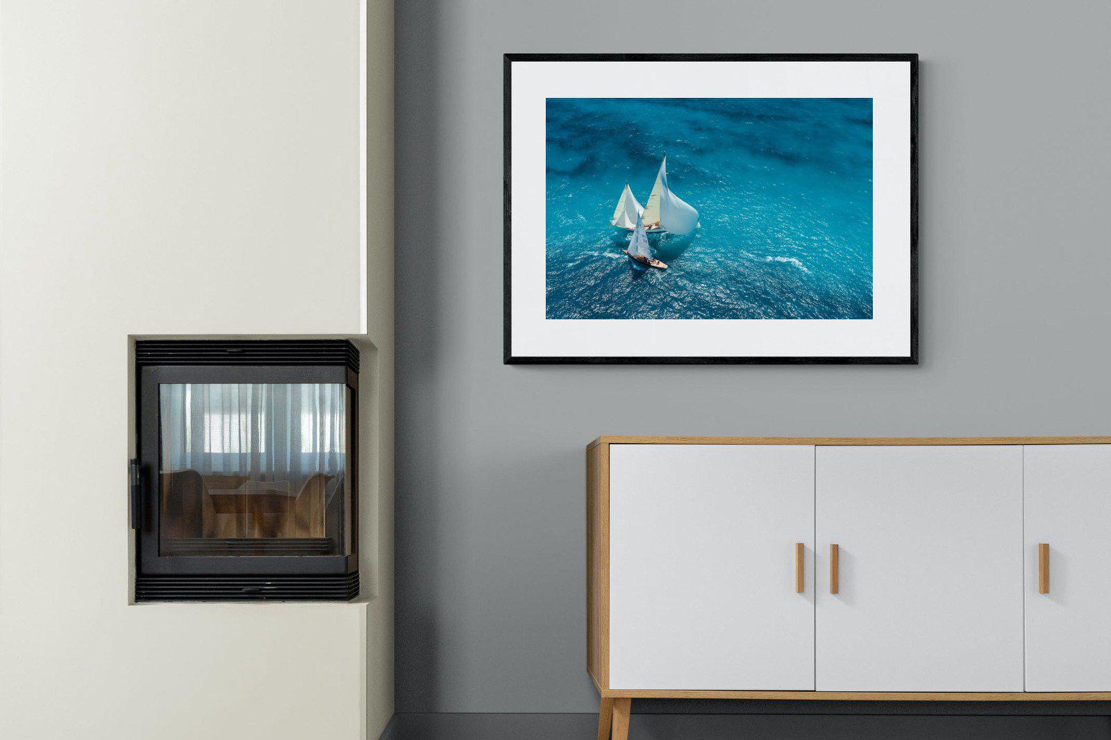 Nautical-Wall_Art-100 x 75cm-Framed Print-Black-Pixalot