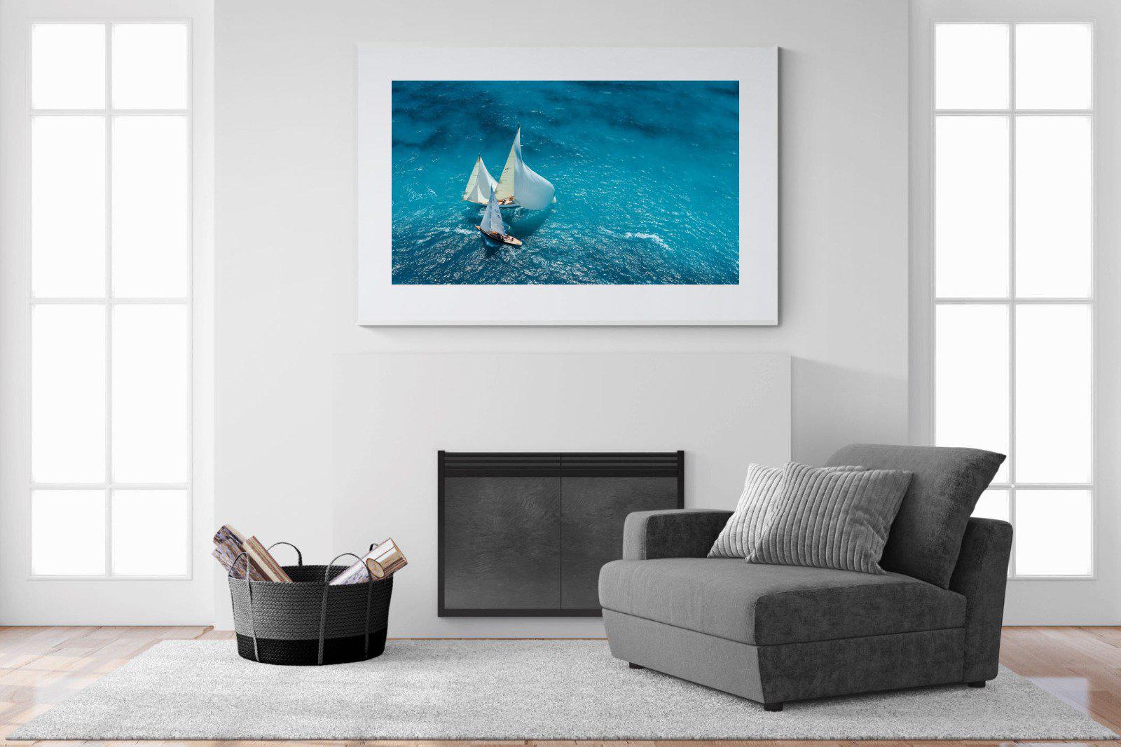 Nautical-Wall_Art-150 x 100cm-Framed Print-White-Pixalot