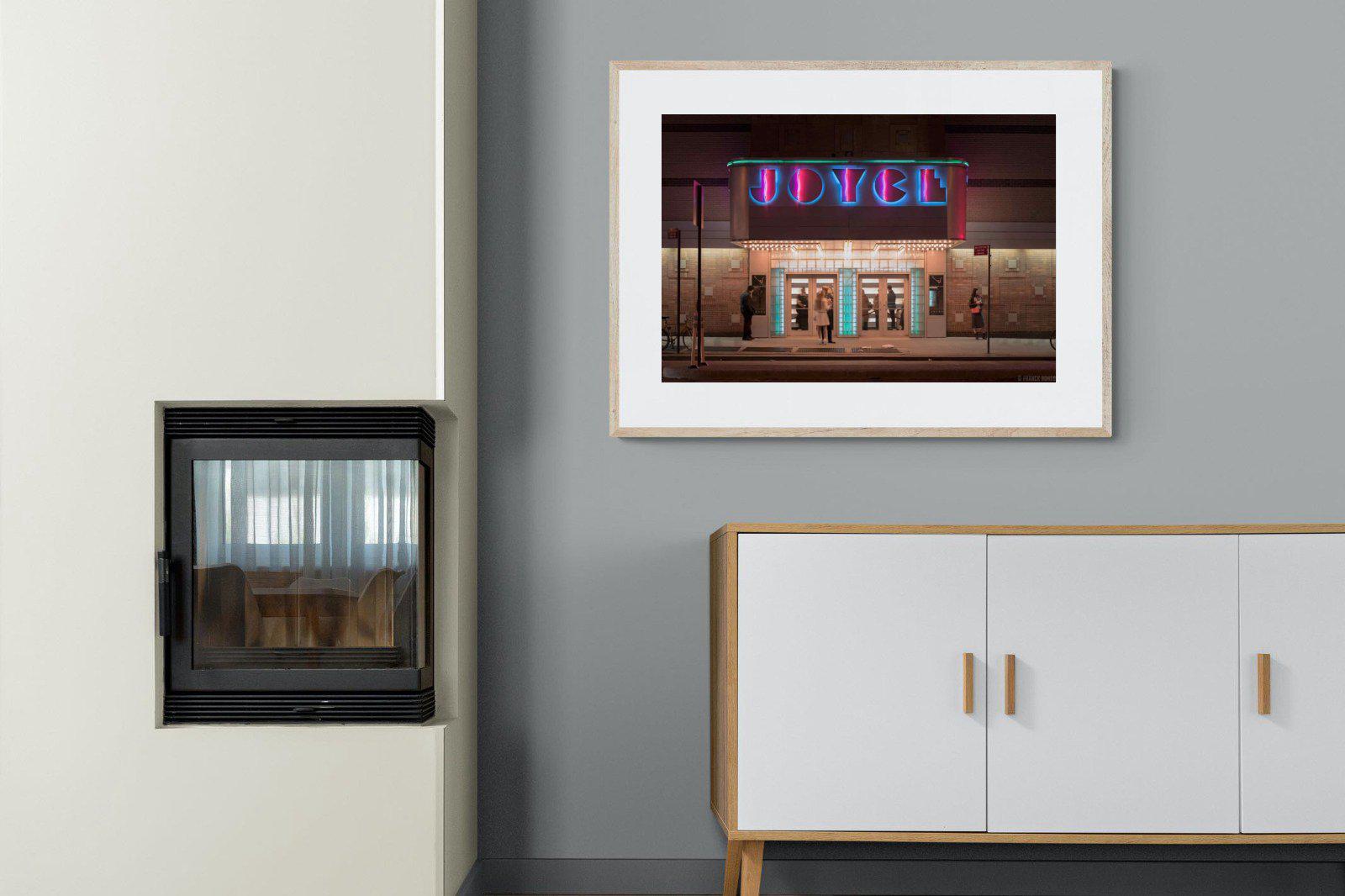 Neon Brooklyn-Wall_Art-100 x 75cm-Framed Print-Wood-Pixalot