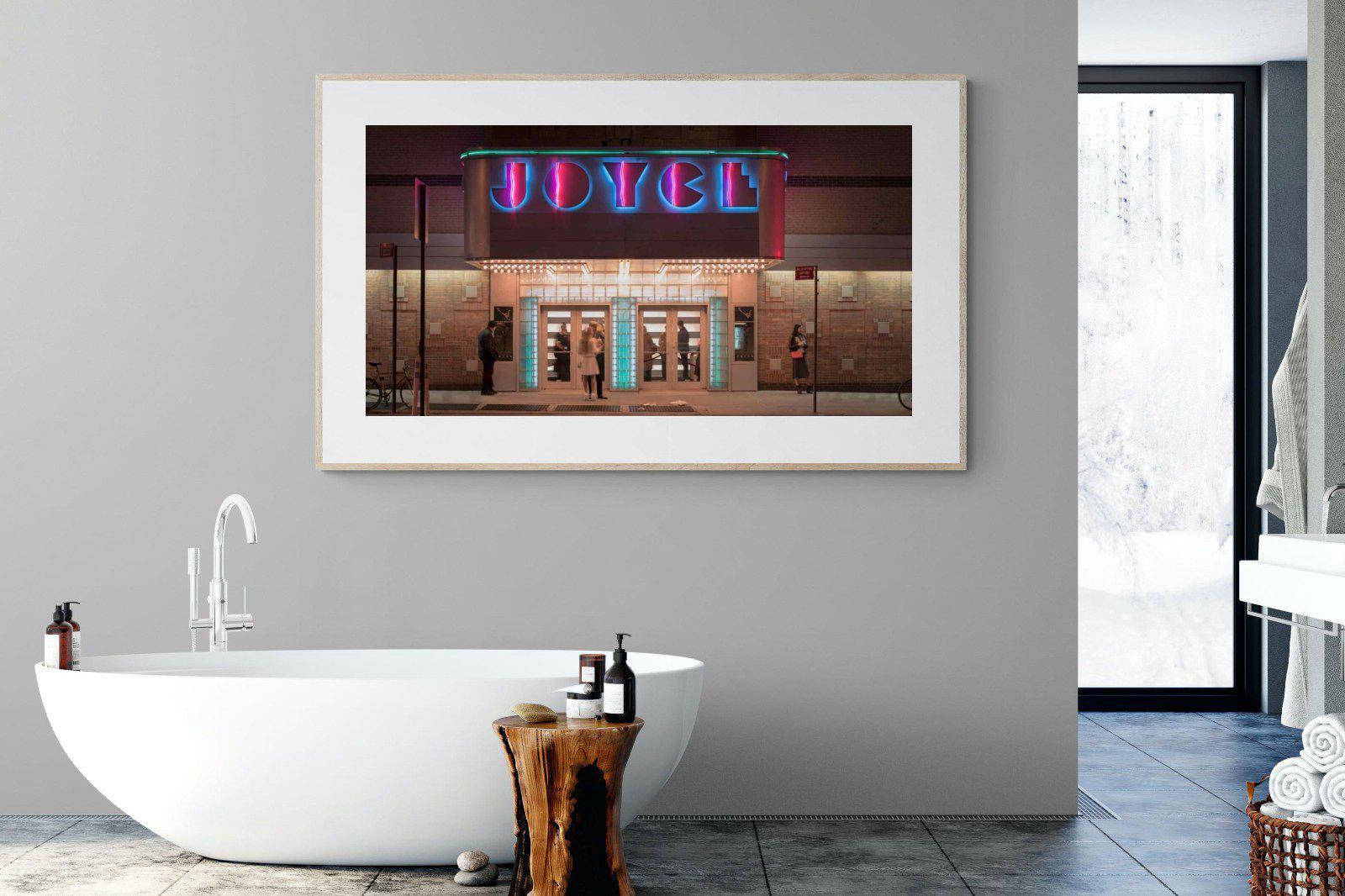 Neon Brooklyn-Wall_Art-180 x 110cm-Framed Print-Wood-Pixalot